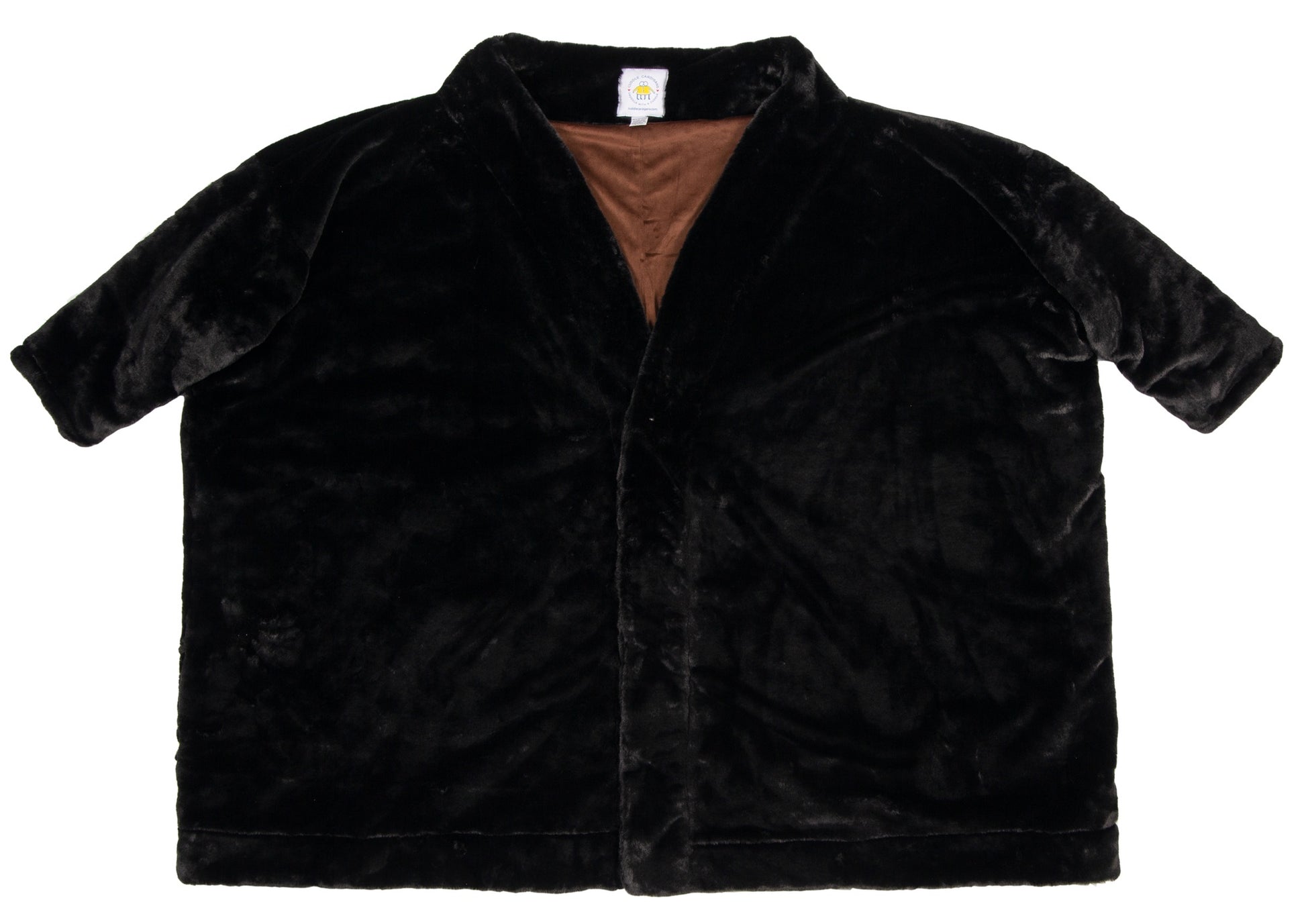 Faux beaver fur jacket for two people